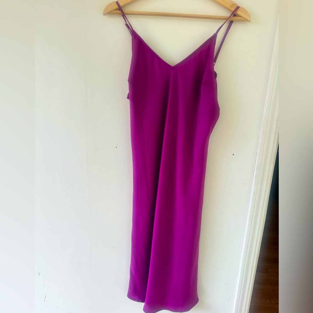 Fuchsia Cocktail Slip Dress